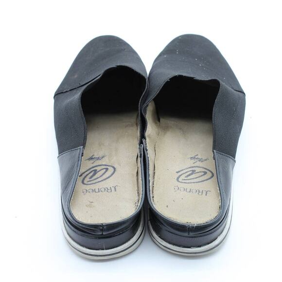 JRenee black slip on mule peasant nautical sailer basic classic casual shoes 11 - Picture 4 of 6